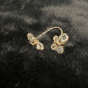 Gold and Crystal Butterfly Napkin Rings (115 total)